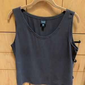 Dark plum business tank top